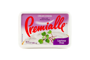Крем-сыр 40% безлактозный Premialle п/у 160г