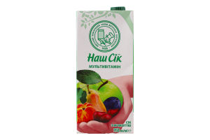 Сок с мякотью Мультивитамин Наш сік т/п 0.95л