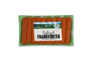 Сосиски з індички Франкфуртські Greisinger в/у 0.3кг