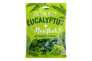 Карамель леденцовая Eucalyptus-menthol Roshen м/у 200г