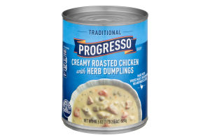 Progresso Traditional Creamy Roasted Chicken with Herb Dumplings Soup