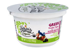 Nature's Promise Organic Greek Nonfat Yogurt Super Fruits