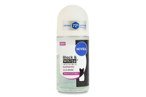 Антиперспірант Автентичний Чорне та біле Невидимий Nivea 50мл