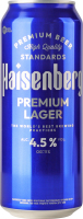 Пиво 500мл 4.5% светлое фильтрованное пастеризованное Премиум Лагер Haisenberg ж/б