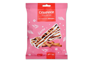 Сухарики Субота пшеничні 90 г зі смаком бекону
