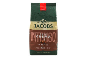 Кофе натуральный жареный в зернах Intenso Cafe crema Jacobs м/у 1кг