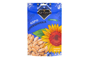 Ядро семечек подсолнечника жареное соленое Almaz д/п 180г