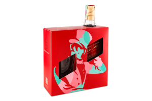 Набір Віскі 0.7л 40% Red label + 1 склянка 270мл Johnnie Walker к/у 2шт