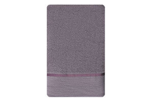 Рушник темно-сірий махровий 100*150см 360г/м2 Aisha