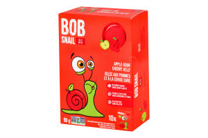 Мармелад фруктово-ягодный Яблоко-вишня Jelly Bob Snail к/у 10х9г