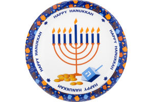 Smart Living Dinner Paper Plates Hanukkah - 8 CT