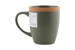 Кружка зеленая керамика 380мл №1455930 Афина Nava 1шт