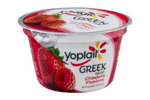 Yoplait Fat Free Greek Yogurt Strawberry Raspberry