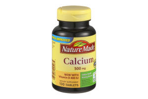 Nature Made Calcium 500mg With Vitamin D 400 IU - 130 CT