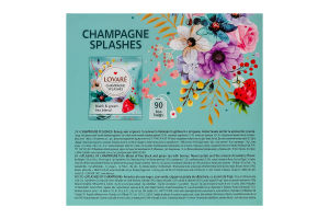 Бленд чая черного и зеленого мелкого с ягодами, лепестками и ароматом земляники Champagne splashes Lovare к/у 90х2г