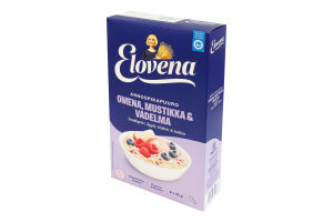 Каша-хвилинка вівсяна Яблуко, чорниця та малина Elovena к/у 6х35г