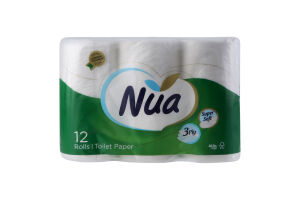 Папір туалетний Nua 3-шаровий