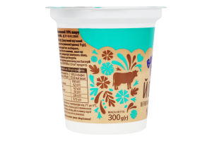 Йогурт вершковий термостатний 10% 300г стакан Волошкове поле