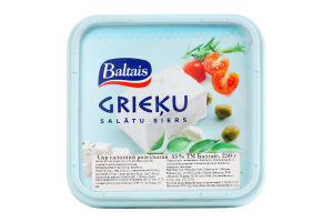 Сыр 55% салатный рассольный Baltais п/у 330г