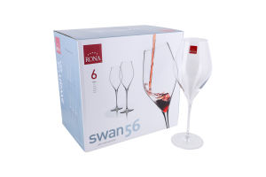 Набор бокалов для вина 560мл №421123 Swan 56 Rona 6шт