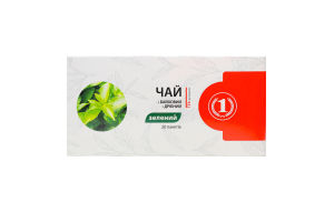 Чай зеленый байховый мелкий ТМ "1" к/у 20х1.5г