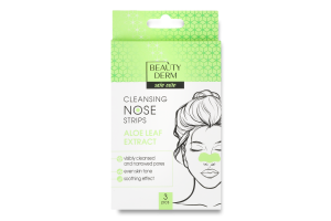 Смужки для носу очищаючі з екстрактом алое вера Beautyderm 3шт