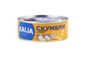 Скумбрія в олії Kaija з/б 240г
