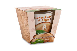 Свічка ароматична Tindra Сандалове дерево-Амбра 130г скло Пако ІФ