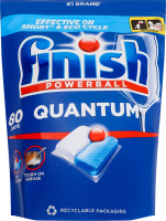 Средство для мытья посуды в посудомоечных машинах Quantum Powerball Finish 80шт