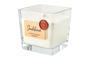 Свічка ароматична Sandalwood соєвий віск скло 10*10см Пако ІФ