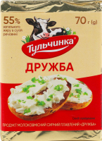 Продукт сирний 55% молоковмісний плавлений Дружба Тульчинка м/у 70г