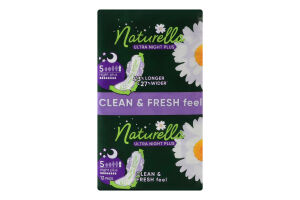 Прокладки гігієнічні ароматизовані Night Plus Ultra Naturella 12шт