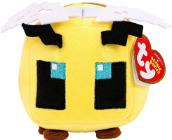 Игрушка мягкая для детей от 3лет 15см №41742 Minecraft Желтая Пчелка Beanie babies TY 1шт
