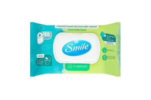 Папір туалетний вологий Comfort Smile 40шт