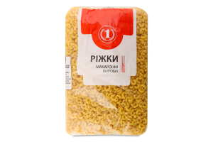 Изделия макаронные Рожки ТМ "1" м/у 1кг