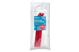 Виделки пластик червоні Novus 10шт