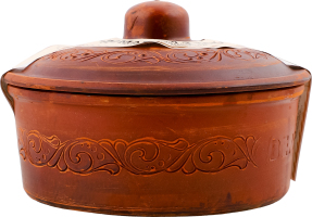 Ковбаса Домашня з печі запечена в/г 535г горщик Верест