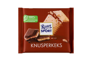 Шоколад молочний з начинкою з какао-крему та печива Ritter Sport м/у 100г