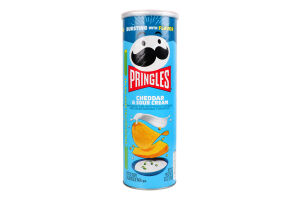Снек пікантний Pringles смак сир чеддер-цибуля