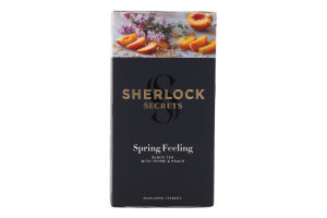 Бленд чая черного мелкого с тимьяном и ароматом персика Spring feeling Sherlock Secrets к/у 22х1.8г