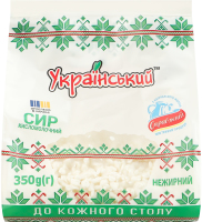 Сир кисломолочний нежирний Український м/у 350г