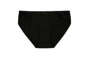 Труси-сліпи жіночі чорні з мереживом р.S-XXL Kosta