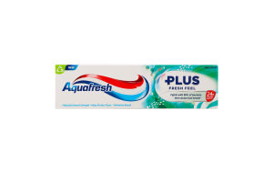 Паста зубная с фтором Fresh feel Plus Aquafresh 75мл