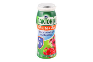 Напиток кисломолочный 1.5% йогуртный Малина-эхинацея Imun+Zn Лактонія п/бут 100г