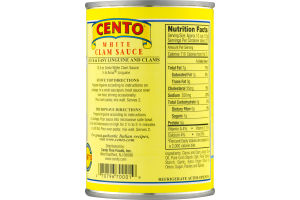 Cento White Clam Sauce with Extra Virgin Olive Oil