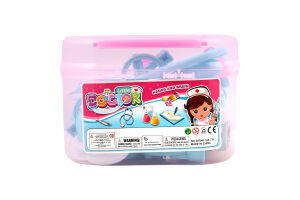 Набір іграшковий Лікар Стетоскоп+Шприц+Окуляри+Аксесуари у валізі Solar