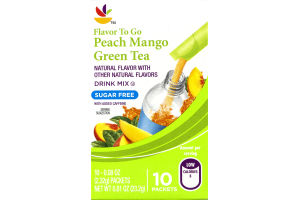 Ahold Flavor To Go Peach Mango Tea Drink Mix Packets - 10 CT