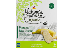 Nature's Promise Organic 6m+ Banana Rice Rusks