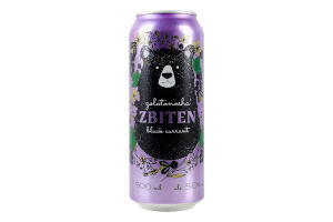 Напій зброджений 500мл 5% газований Black Currant Zolotonosha Zbiten з/б