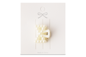 Заколка-краб з штучних перлів 2,2*2,5см в асортименті